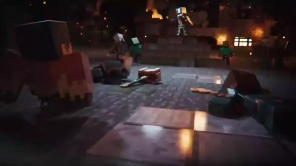 Minecraft Dungeons II hero lineup and cape cosmetics