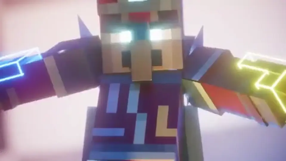 Minecraft Dungeons II logo and hero lineup