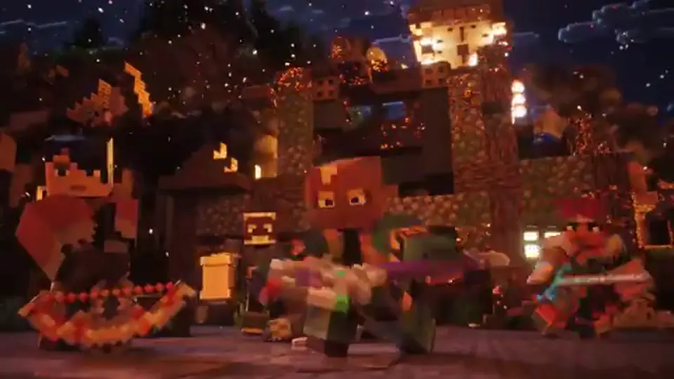 Minecraft Dungeons II launch still for the guides hub